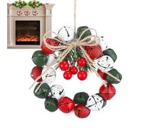 Couronne De Noël - Couronne De Noël Extérieure, Couronnes De 2,5 Pouces De Baies Décorations De Cloche, Décor De Couronnes De Vacances Vintage, Guirlande De Vacances Artificielle Pour La Vitre De Porc