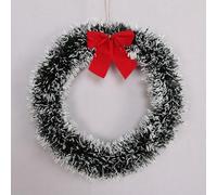 Couronne de Noël créative pour embellir les portes et les murs en cette saison des fêtes (blanc)