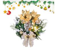 Couronne de Noël | Décoration de crèche éclairée à LED pour Porche, Manteau et entrée | Décoration Parfaite pour la Maison de Vacances, Salon, Chambre, Restaurant, école et lieux de Mariage.