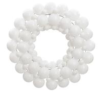 Couronne de Noël Décoration Ornement Fête Jardin Blanc 45 cm Polystyrène vidaXL