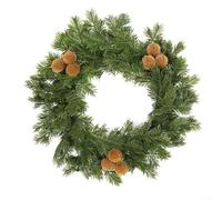 Couronne de Noël décorative classique - Guirlande de pin artificiel - Couronne de Noël artificielle - Pour intérieur et extérieur - 40 cm