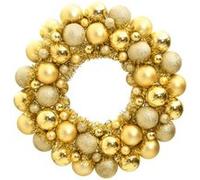 Couronne de Noël doré 45 cm polystyrène doré G