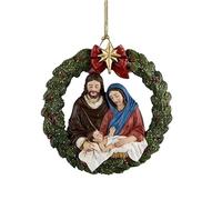 Couronne de Noël en acrylique à suspendre pour décoration intérieure ou extérieure