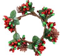 Couronne de Noël Fleur de Pomme de Pin Simulée pour Décoration de Salon 6.5-7cm Diamètre Intérieur