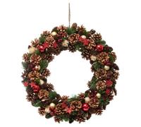 Feeric Lights et Christmas - Couronne de noël Houx étoile d50cm