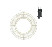 ECD Germany Couronne de Noël LED Ø38 cm avec 960 LED, Blanc Chaud, Guirlande Suspendue Blanc G