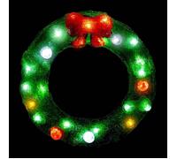 Couronne de Noël lumineuse extérieure H29cm 25 LED + transfo Feeric lights & christmas