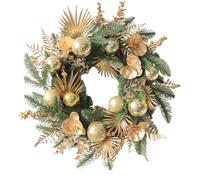 Couronne de Noël partielle de 50 cm en forme de foret pour décoration artisanale M9J4 Couronne de Noël
