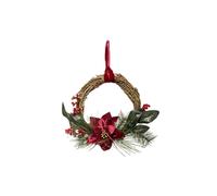 Feeric Lights & Christmas – Couronne de Noël Poinsettia Ø38 cm