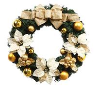 Couronne de noël pour Porte d'entrée, décoration de Vacances, pour Ferme, Patio, fenêtre, Porche, Maison