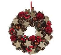 Couronne de Noël sans fil 20 LED / 28 cm Britesta