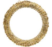 Couronne de paille 25/4cm 10p. - Couronne naturelle pour couronne de l'Avent, couronne de porte, décoration de table