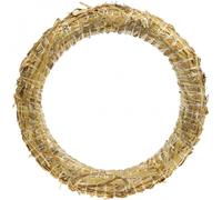 Couronne de paille 30/4cm 10pc - Idéal pour le bricolage, la décoration, les couronnes de l'Avent, l'automne, Pâques