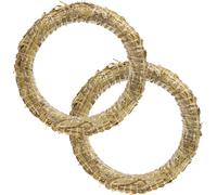 Couronne de paille brute 30cm set de 2 pour Avent Deko DIY couronne de porte