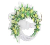 Couronne de Pâques en acrylique à suspendre pour porte de lapin de Pâques (B)