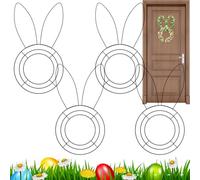 Couronne de Pâques en forme de couronne de Pâques Fournitures décoratives | Lot de 4 couronnes artisanales pour maison, bureau, école, porte d'entrée, ferme, terrasse, balcon, intérieur et extérieur