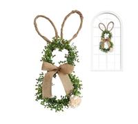 Couronne De Pâques pour - Elegant Porte D'entrée Décoration Lapin, Premium, 50 Cm avec, et Nœud Printemps, Vacances | Multipurpose Outdoor Indoor Utility Stylish Portable Versatile