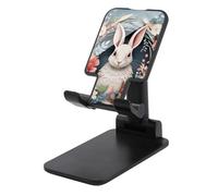 Couronne de Pâques réglable avec support de téléphone portable en forme de lapin pour bureau - Support universel mains libres pour téléphone portable - Pour avion, voyage, essentiel - Compatible avec