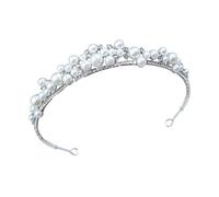 Couronne de perles de mariée, accessoire pour cheveux avec scintillants et bandeau ergonomique pour un ajustement sûr le jour du mariage, casque d ' événement formel