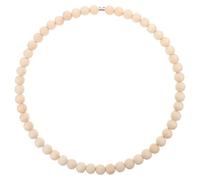 Couronne de Perles en Bois sur Anneau INOX, Déco Rustique Saisonnière | Style Bohème Minimaliste, à Suspendre pour Porte et Fête, Attrape-rêves, Finition Naturelle Khaki