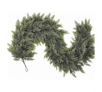 Couronne de pin Norfolk réaliste avec aiguilles de pin artificielles douces au toucher pour créer une ambiance chaleureuse de vacances à l'intérieur et à l'extérieur (1,8 m)