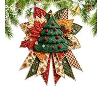 Couronne de porte de Noël matelassée faite à la main - Décoration de Noël | Kit de couronnes de porte de sapin de Noël pour rampe d'escalier, cheminée, chambre à coucher, salon, fenêtre et