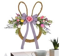 Couronne de porte de Pâques - Décoration de lapin de printemps | Couronne de lapin de Pâques - pour extérieur, intérieur, fenêtre, cheminée, cheminée d'extérieur