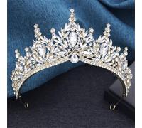 Couronne De Princesse En Cristal - Coiffure Élégante Pour Fête, Concours De Beauté, Anniversaire, Mariage