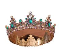 Couronne de princesse en forme de cercle de 7 couleurs pour concours de beauté et mariage, One Size, Bois d'agar, Pas de pierre précieuse