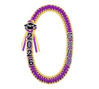 Couronne De Remise De Diplôme 2026 - Couronne De Remisē De Dipļôme En Ruban, Ruban Coloré Tissé | Collier Double Tressé Fait À La Main, Cadeau De Remise De Diplôme Pour Garçons, Filles, Adolesc