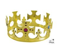 Couronne de Roi - P'TIT CLOWN DÉGUISEMENT - Multicolore - Jaune - Adulte Mixte