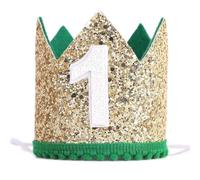Couronne de Roi sur Le thème de la Jungle, Chapeau à Paillettes pour 1er Anniversaire, décor de fête pour bébés garçons, réception-Cadeau pour bébé pour Enfants
