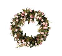 Couronne de Roses Romantique, Guirlande Décorative Faite à Main