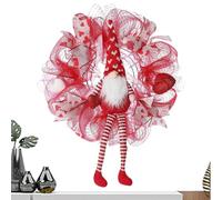 Couronne de Saint-Valentin pour la porte d'entrée | Couronne de cœur romantique de Saint-Valentin | 55 cm Grande couronne de cœur Amour - Décoration romantique couronnes de cœurs pour la décoration
