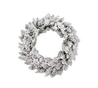Couronne de Sapin Floque artificiel - 40 cm