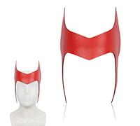 Couronne de sorcière écarlate pour adulte - Coiffe de Wanda Maximoff en cuir synthétique pour adulte, masque de cosplay pour Halloween, fête costumée, accessoires de bal masqué pour femme (couronne de