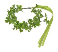 Couronne de Trèfle Verte pour Femmes, Bandeau Saint Patrick | Résine et Plastique, Look Réaliste, Facile à Porter, pour Tête et Cheveux, Photos et Extérieur