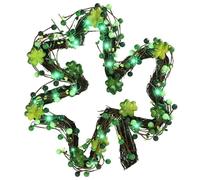 Couronne de vacances multifonctionnelle adaptée pour porte, mur, fenêtre pendant les fêtes de la Saint-Patrick et les événements Couronne de lechaun