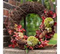 Couronne de vigne brun foncé Ø35cm, Couronne naturelle Couronne de porte Décoration murale, Couronne décorative en bois, Couronne de printemps Couronne de l'Avent Couronne d'automne
