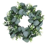 Couronne De Vigne De Raisin - Eucalyptus Décorations Couronne, Eucalyptus Artificiel Fausse Couronne, Vignes De Rotin Couronne De Guirlande | Excellent Artisanat Décor Mural Couronne, Verdure Feuille