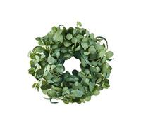 Couronne Décorative Artificielle Avec Feuilles D'eucalyptus 66,04cm Vert