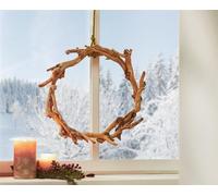 Couronne décorative "Bois flotté" Ø 40 cm, Couronne de fenêtre, Couronne murale, Couronne de porte