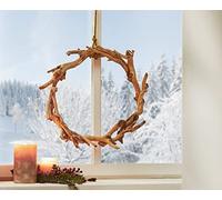 Couronne décorative en bois flotté Ø 40 cm, couronne de fenêtre, couronne murale, couronne de porte