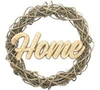 Couronne décorative Home Branches Écriture en bois Ø 39cm