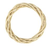 Couronne Décorative Ronde en Branche de Vigne et Loisirs Créatifs | Aspect Rustique Beige, à Suspendre Légère, Installation Facile, Texture Naturelle, pour Feuilles, Baies, Mariages, Halloween