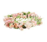 Couronne Décorative Rose en Plastique, Design Pivoine, Porte | Décoration Suspendue Élégante, pour Fenêtre et Vitrine, Style Créatif, Réaliste, Chic