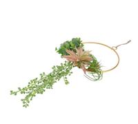Couronne Décorative Suspendue Plante Artificielle Réaliste pour Porte