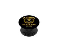 Couronne d'Écosse et Lion Rampant de St Andrews Doré Vieilli PopSockets PopGrip Adhésif