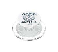 Couronne d'Écosse St Andrews et Lion Rampant Bleu Marine Vieilli PopSockets PopGrip pour MagSafe