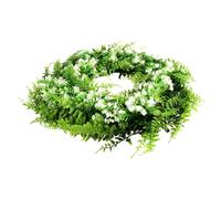 Couronne Délicate D’Eucalyptus Vert en Plastique, Décorative